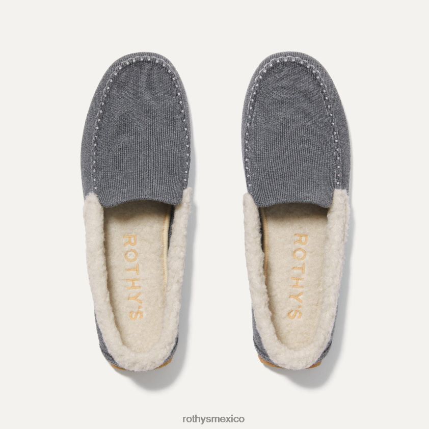 mujer Rothy's gris montaña la zapatilla zapato PVF0L0162