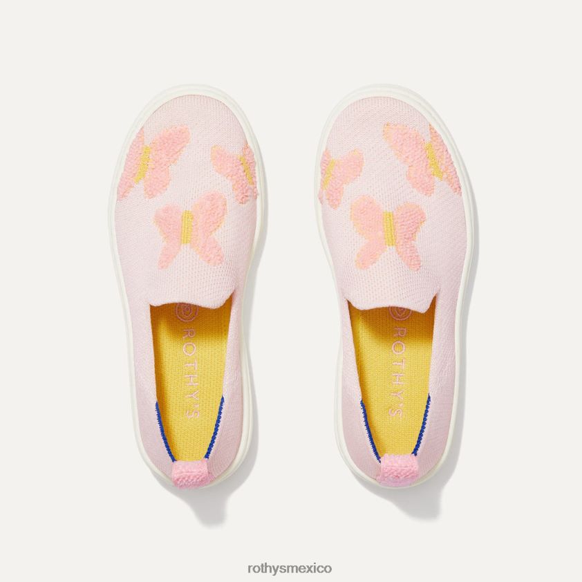 niño Rothy's aleteo rosa zapatilla de deporte zapato PVF0L0323