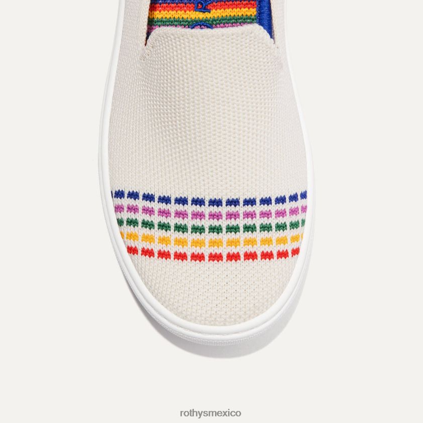 niño Rothy's arcoiris blanco zapatilla de deporte zapato PVF0L0317