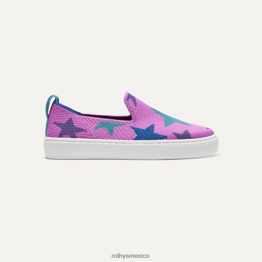 niño Rothy's morado estelar zapatilla de deporte zapato PVF0L0319