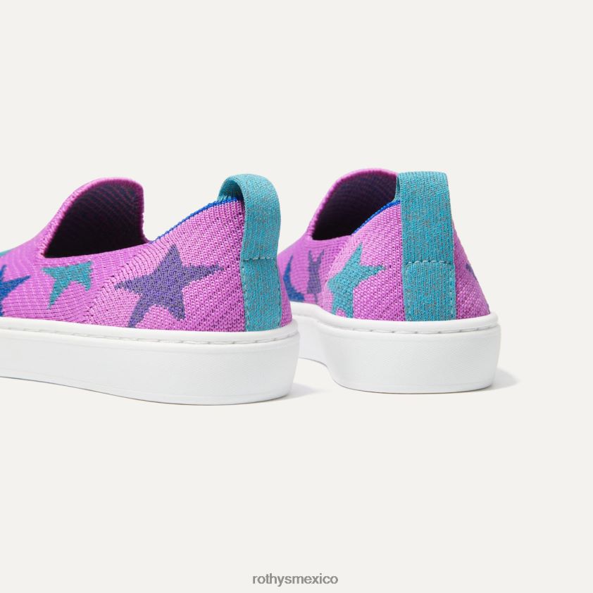 niño Rothy's morado estelar zapatilla de deporte zapato PVF0L0319